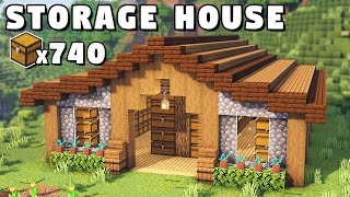 Minecraft Ultimate Storage House Tutorial How to Build [upl. by Aisirtap]