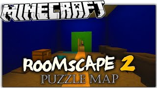 Minecraft  MORE PUZZLE MADNESS  ROOMSCAPE 2 Puzzle Map Minecraft Custom Map [upl. by Ellennahc]