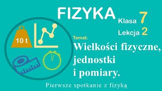 Fizyka Klasa 7 Lekcja 2 Wielkości fizyczne jednostki i pomiary [upl. by Teddy]