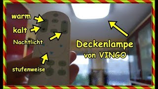 LED Deckenlampe dimmbar mit Fernbedienung SoFie Haushalt UnPerfekt [upl. by Thilde117]