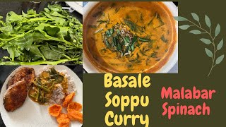 Basale Soppu Coconut CurryMalabar Spinach [upl. by Noired]