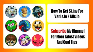 How To Get Skins For Vanisio  Alisio  💯 Percent Working Video [upl. by Anertac795]