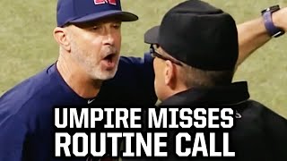 Umpire botches an easy call a breakdown [upl. by Gauldin]