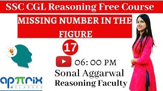 Missing Number in The Figure  2  SSC CGLCHSL Reasoning by Sonal Maam  6 PM  Class 17 [upl. by Anerom]