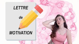 LETTRE de MOTIVATION pour entrer en école dart  Albanne [upl. by Eniron562]