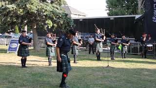 Kinc Record Highland Creek Pipes and Drums at Kincardine Scottish Festival July 5 2024 [upl. by Alasteir]