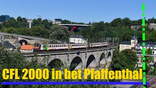 CFL 2001 en 2011 rijden door het Pfaffenthal 4K [upl. by Ernesto]