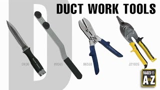 A to Z – Duct Work Tools [upl. by Annahtur]