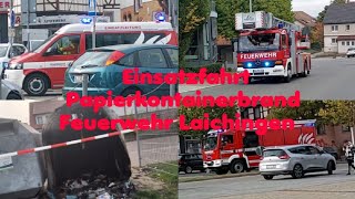 Einsatzfahrt Feuerwehr Laichingen  Rettungsdienst  Polizei [upl. by Atinahc]