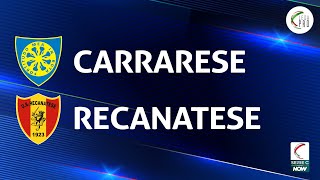 Carrarese  Recanatese 11  Gli Highlights [upl. by Sackman]