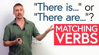 “There is” or “there are” Matching Verbs in English [upl. by Nosnorb]