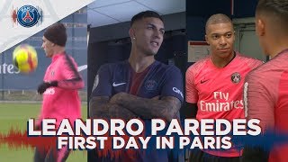 LEANDRO PAREDES  FIRST DAY IN PARIS [upl. by Reseda]