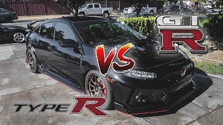 Civic Type R VS R32 Skyline GTR [upl. by Kubiak]