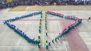 Sports Day Junior School  Flag Drill  Class 4  The Srijan School [upl. by Udelle]