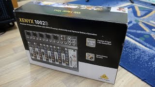 Behringer XENYX 1002B Unboxing and Test [upl. by Yunfei551]