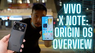 Vivo X Note HandsOn  OriginOS Overview  7inch Screen [upl. by Ecnarolf]