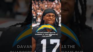 Davante Fires Back At Chargers 😳 [upl. by Zimmer370]