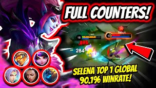 ¡NADIE EN SU SANO JUICIO PICKEARIA SELENA CON TANTOS COUNTERS SELENA TOP 1 GLOBAL  MOBILE LEGENDS [upl. by Bluh249]