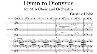 Gustav Holst  Hymn to Dionysus 1913 [upl. by Aalst734]