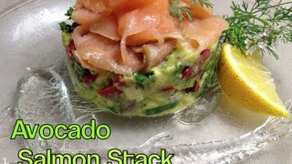 Avocado Salmon Stack cheekyricho [upl. by Anelra17]