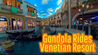 Gondola Rides at the Venetian Resort 🇮🇹 Las Vegas  July 2024 [upl. by Novaat]