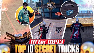 After OB43 Update 😱 Top 10 Secret Tricks  You Dont Know About This  Free Fire [upl. by Inej977]