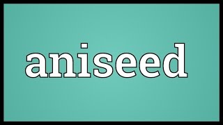 Aniseed Meaning [upl. by Anileda]