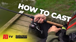 How To Cast a Fishing Rod – Coarse Fishing Beginner Basic [upl. by Andaira]