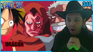 🐉 MEET LUFFYS DAD  MONKEY D DRAGON 🐉  One Piece  Episode 314  Reaction [upl. by Lyrrad227]