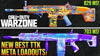 WARZONE New TOP 5 BEST TTK META LOADOUTS To Use WARZONE Fastest TTK Weapons [upl. by Helyn]