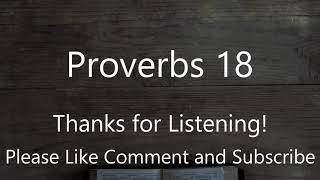 Proverbs 18  The Passion Translation audio Bible  TPT [upl. by Annekim]