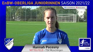 EnBWOberliga TSV Münchingen  BJuniorinnen 2122  Hannah Pocesny [upl. by Robin84]