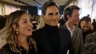 Roger Federer amp Mirka Federer at the 2023 Paris Fashion Week France [upl. by Atrice]