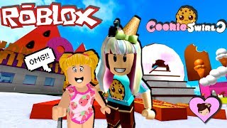 Goldie Meets Cookie Swirl C in Roblox Super Sweet Adventure [upl. by Lotus]