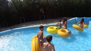 Crazy River Water Slide at Waterland Thessaloniki [upl. by Llessur473]