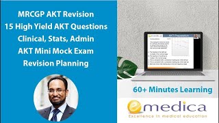 MRCGP AKT High Yield Revision  15 Questions Stats Admin Clinical  Mini Mock Exam Pass Your AKT [upl. by Sanfourd]