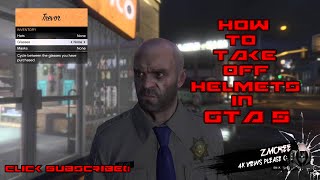 How to Take off Helmets in Gta 5 [upl. by Stilwell]