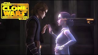 Anakin Makes a Secret Call to Padme 4K HDR  Star Wars The Clone Wars [upl. by Aneetsirk105]