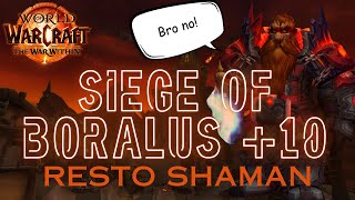 Make THIS KEY EASY 10 Siege of Boralus Restoration Shaman World of Warcraft TWW [upl. by Tierney]