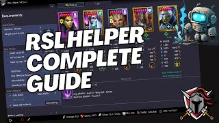 RSL HELPER COMPLETE GUIDE  Everything you need to know to use RSL Helper  Raid Shadow Legends [upl. by Madaras]