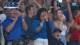 Homer in first career atbat and family goes crazy Mets Brett Batys epic first home run [upl. by Katrinka446]