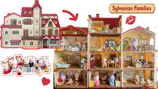 Red Roof House Series  Complete Bundle  Set up amp Tour ❤️ Sylvanian Families [upl. by Akin]