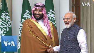 Saudi Crown Prince Mohammed bin Salman Begins Official Visit to India [upl. by Isidro]