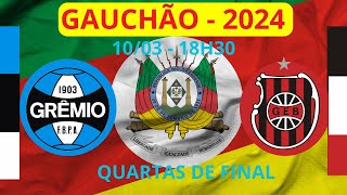 🔴 GRÊMIO X BRASIL DE PELOTAS  GAUCHÃO 2024 [upl. by Kial]