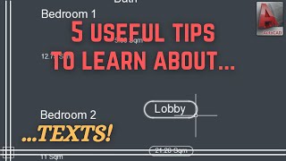 Autocad  5 Important advanced tips for TEXTs [upl. by Horodko]