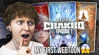 MY FIRST WEBTOON BTS 7FATES CHAKHO Official Story Film amp Episode 1  Reaction [upl. by Ydne]