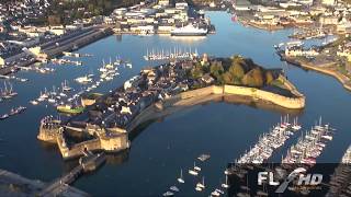 Vues aériennes Concarneau en Bretagne filmé avec un drone [upl. by Anemolihp146]