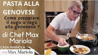 PASTA ZITI ALLA GENOVESE  TUTORIAL  Ricetta di Chef Max Mariola [upl. by Niwled875]