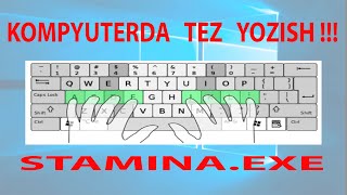 Kompyuterda tez yozishni organish  how to write quickly on pc [upl. by Elohcan]