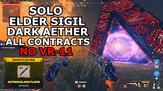 MW3 Zombies Full Solo Elder Sigil Setup Dark Aether all contracts NO VR 11 [upl. by Ellata]